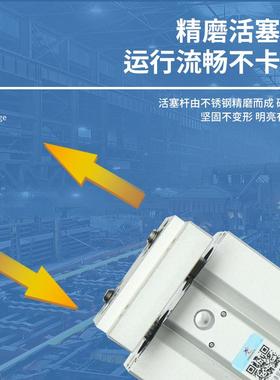 星KSG辰气动厂家L直供三杆气缸MGQ导6-75新薄型带杆1气缸