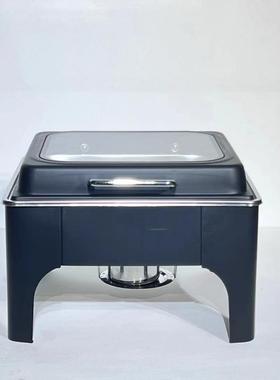 跨境黑色布炉餐厅家用温炉酒店不保ILO锈钢自助餐炉厂家菲酒精炉