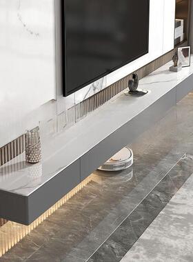 悬空电视悬柜轻奢挂式浮电视柜简约小户客厅悬奶77439油风组型合