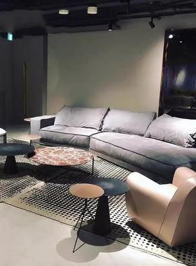 意式极简网达佩斯异形轻沙发弧50673形奢设计现代简约客红厅搭师