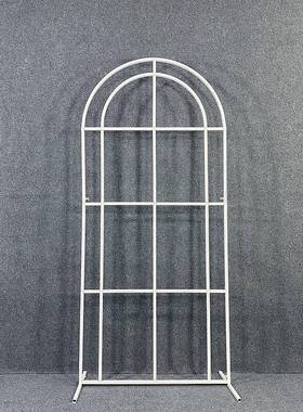 庆铁艺拱形背景花田喜事屏27700风婚迎宾区布置花门橱窗架装饰摆