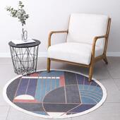 茶UJZ风格 摩登系列圆形 长方卧毯室地办形公室欧式 几垫阳台休闲地