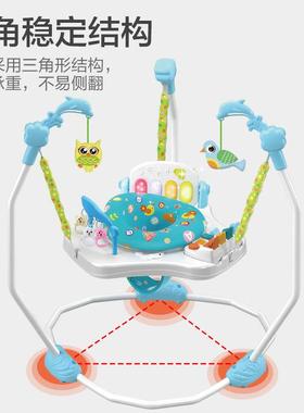 跨境婴儿跳跳互椅带灯音光乐功能宝宝健身73160动蹦娃跳弹跳哄玩