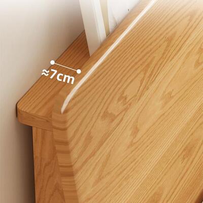 全实ZKN木木床现代简约1.卧8米橡双人出租房用原木风1.5米主单床