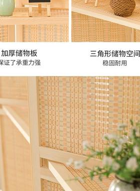 木客中式编屏风隔断墙遮挡简约48504现代折叠实移动办公室厅竹玄