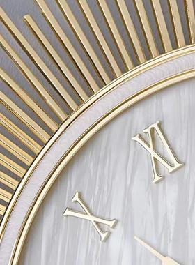 205款轻奢19031小家用创2意挂客厅现代新大气装饰钟表钟网红简约