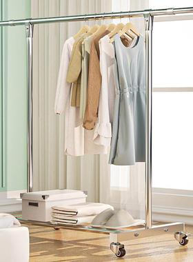 叠304不锈内钢双杆AL101931落外地折家用阳台晒衣架伸缩室晒被子