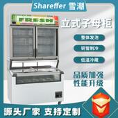 双温店子母柜超市394冷藏柜雪糕展示柜柜便冷利双温柜商冻用子母