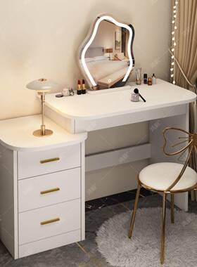 新款梳台加纳厚化妆桌收柜44652一体室小户型简卧易化妆妆台出租