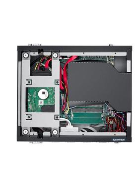 嵌入式显工控2机EP-CT128无风扇抗震NSZ电脑主机4核4K示屏1U