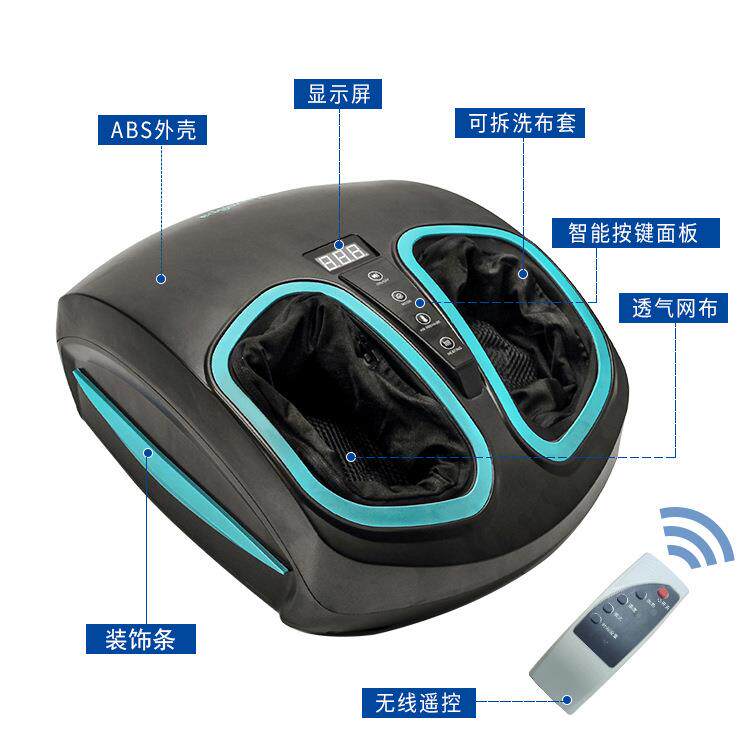 跨境全自动指压气足底按摩QTN仪电动加热小囊按机腿脚足部按摩器