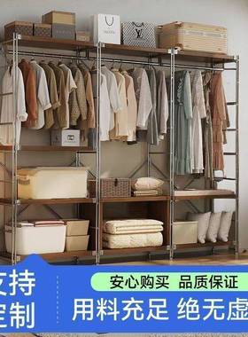 开放QGI式衣柜衣架挂架式卧室落地衣日帽架步入衣衣间帽架子置物