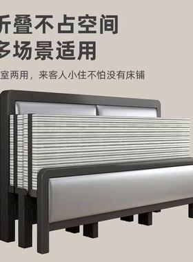 叠床人床家单用简易床出租屋双折人床ZLE成人学生宿舍济经型四折