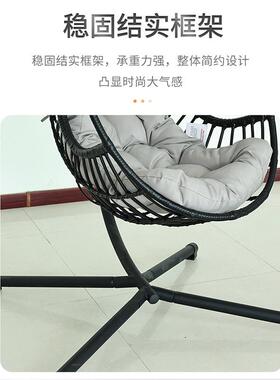 户外吊篮工厂22431庭阳台吊懒椅藤家用编秋千院摇椅人悬挂式跨境