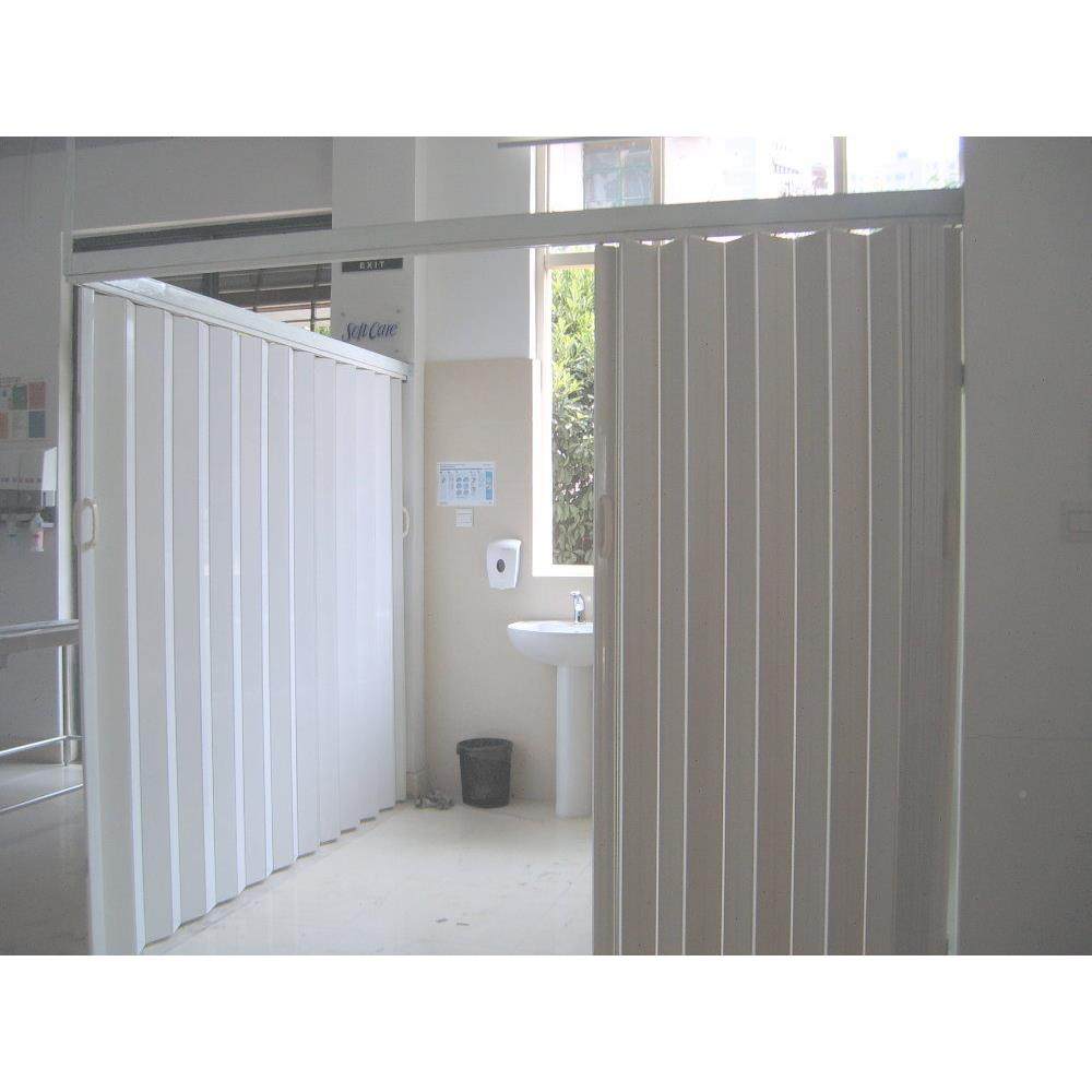 pvc叠门店铺25625料门场厨塑房卫生间简易隔断门商折推拉隐形屏风