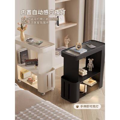 超窄床头柜置物架沙小型收纳柜卧室用可CTG-03柜移动边几发侧家边