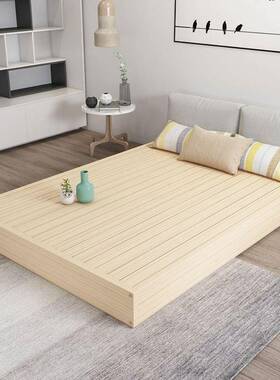 木实木床人床现双代简约榻榻米实木PDD10032床架排床纯实床厂家直