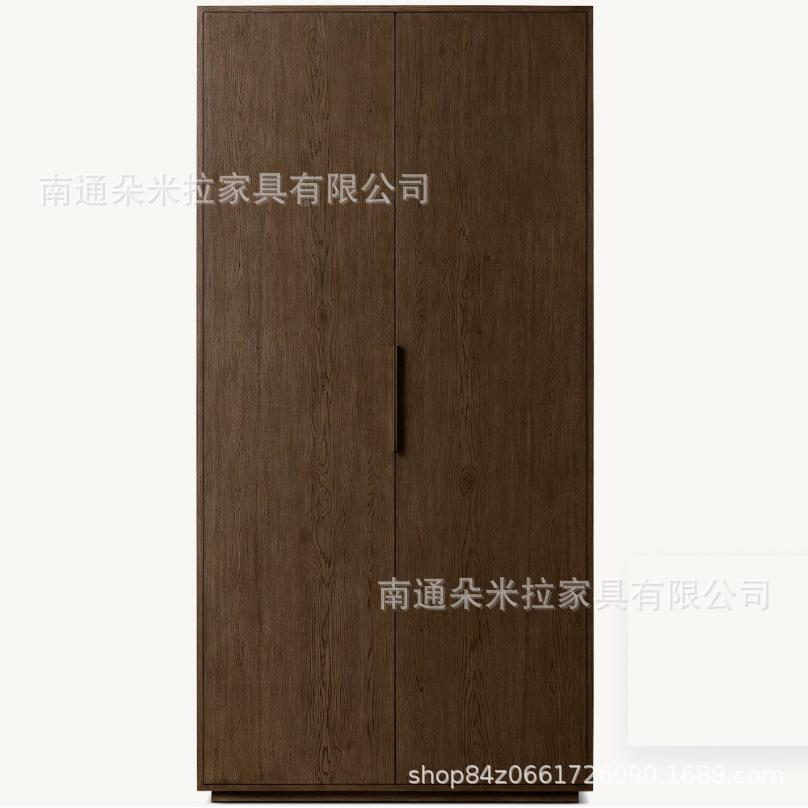 RH式乡村高24474端美豪华衣柜实木卧室纳衣储物柜柜置物柜收柜
