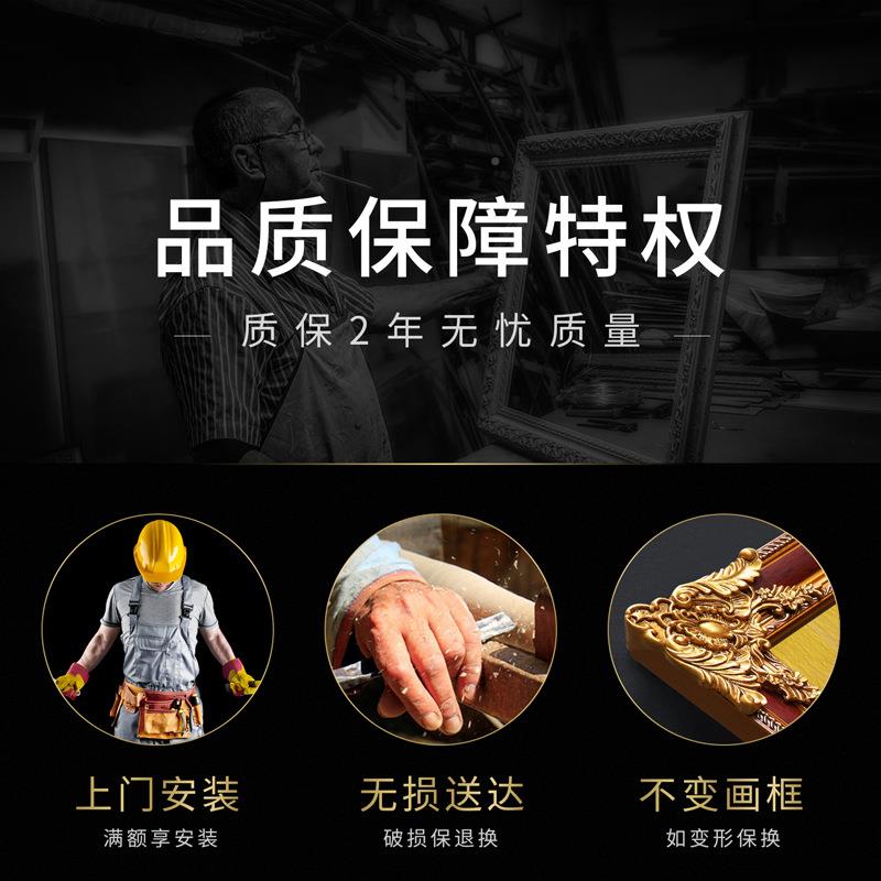 工厂销画欧式大直芬村油画卧床头56387壁天鹅湖畔油画室简欧餐厅