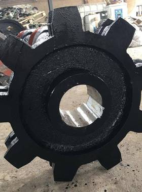 除渣机链矿用刮板BUP机不锈链轮铸总成轮石刮板机铸钢链轮厂钢家