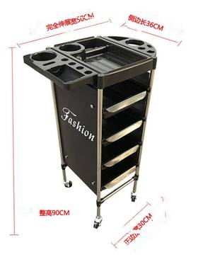 理发店烫染工具车美发推廊车发层不锈钢功79424能沙龙五杠多车