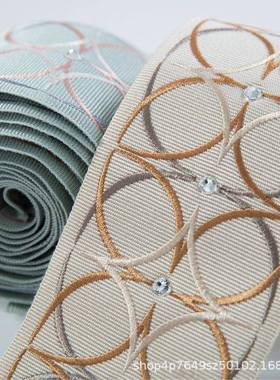 秋格蕾贴丝钻刺绣推带子幅宽80mm新品重磅90497出季新品