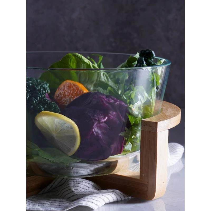 XKU自蔬菜拉碗透明水玻璃果沙盘竹木架商用器皿酒店餐厅凉菜助展,包装,五金配件包装,淘宝优惠券,粉丝福利购,淘宝优惠卷