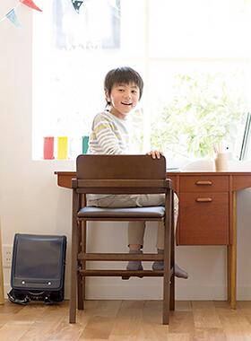 YAMAT能OYA儿童学习椅实多木椅家座用宝宝餐椅可升XSW降功肥象写