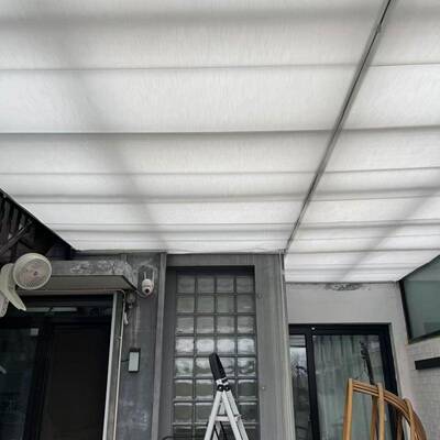 电动天隔篷帘阳26252FCS/叠FSS阳光房玻璃房顶篷折式天篷帘热遮帘