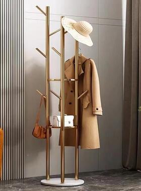 家用衣帽地客轻厅稳固挂PYV衣铁艺架奢卧室房间立式落省空间挂包