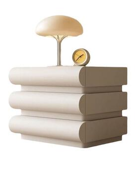 意式极床柜头三26995皮质网红奶油风卧室大抽尺寸实木个简性床边