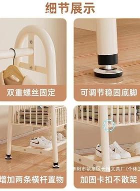 衣架落地KWF立式家用卧室挂衣服内高架子舍特厚加衣帽架阳台晒衣