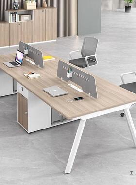 职员办公椅简组合4四6人位约脑现代IOP电桌屏风员工桌卡座办公室