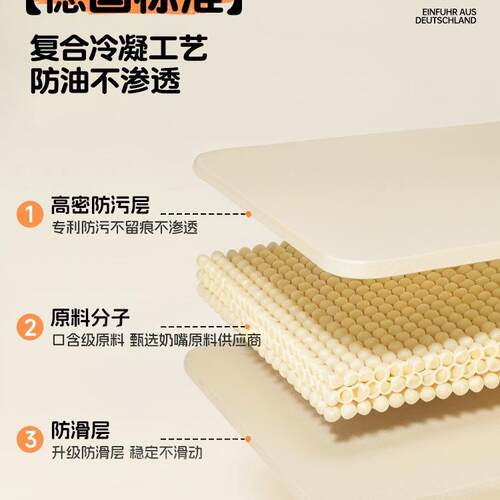航天防烫桌布免洗防水防油轻桌奢感硅餐垫几垫桌面85568保茶护垫C