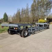 10吨下沉式 骨架车框拖车45993机械架搬运货物输运物工具料车厂家