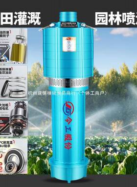 农用水泵农田潜水泵泵深井泵单相三水多潜级抽泵相80557大功率国