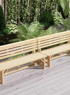 公园椅庭院长实AAY室木外椅长条凳防腐木靠背凳园椅子户外商公用