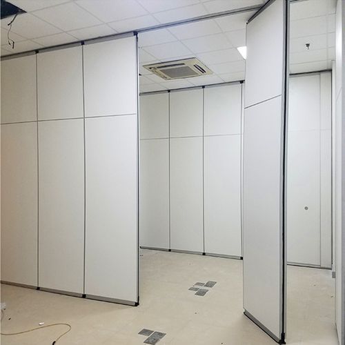 北京酒店餐饮包间办公室电动隔断屏风移动折叠推拉吊轨现代简约