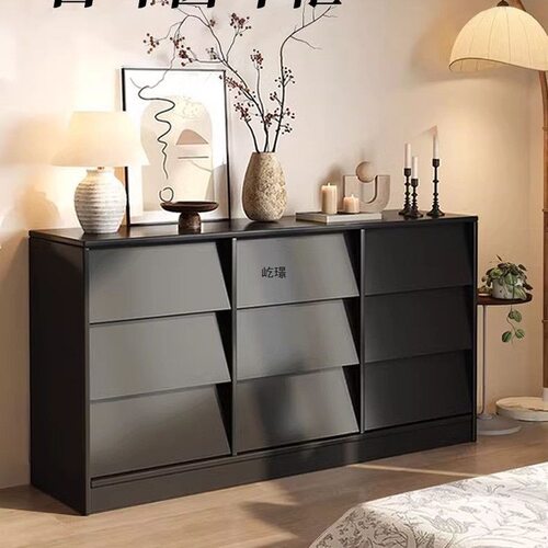 中古风斗柜家用客厅收纳实木斗柜储物柜中古靠墙抽屉餐边卧室边柜