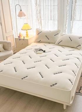 刺绣水洗棉褥式夹28346棉床床床笠全包加厚床垫防床罩垫保护罩尘