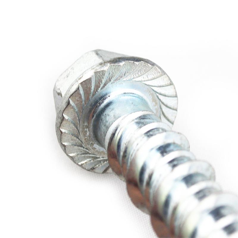 m8六角法兰混应土螺纹自切栓锚重复170安装易拆卸无膨胀力水泥螺