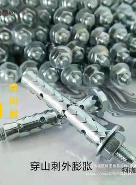 穿山膨胀砖螺丝砌块彭膨胀螺丝中空轻体气66270砖空刺心砖加砖加