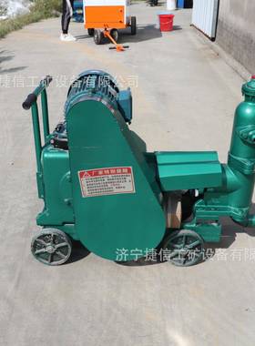 电动灰SLP注浆泵双缸活塞浆水泥泵注浆手推带轮水泥灌浆机