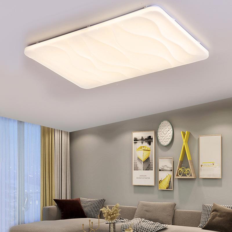 中969灯具客顶厅主灯奶油风厂家直销简约大山气吸灯客厅卧室房书