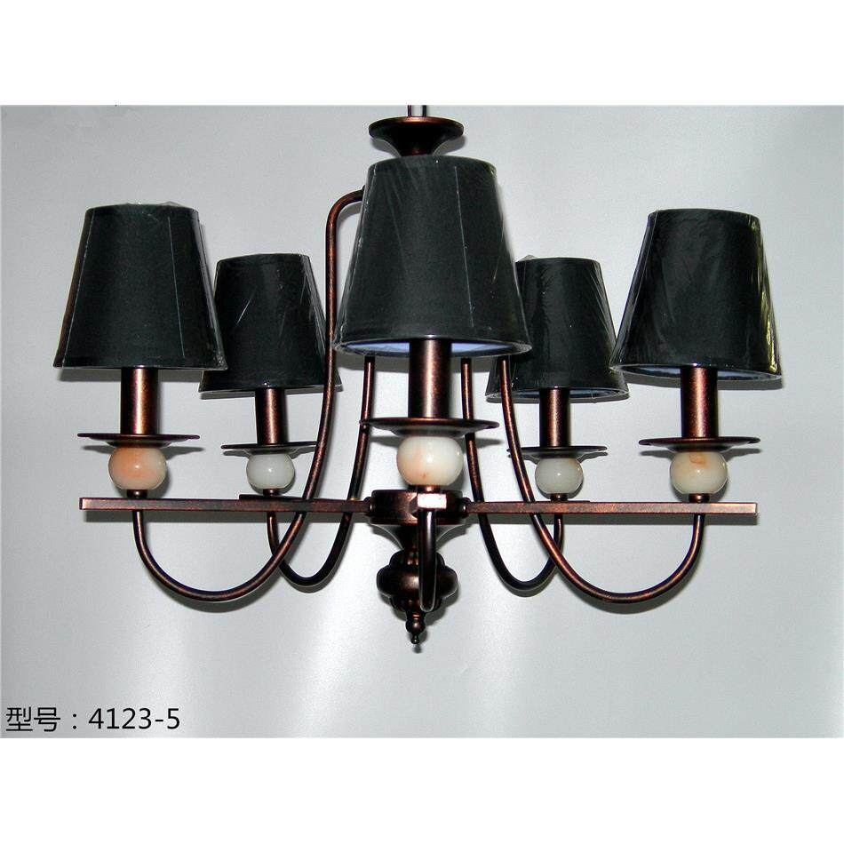 欧式吊灯美412式布灯客厅艺欧式式餐大厅气简约古铜色中式法奢华