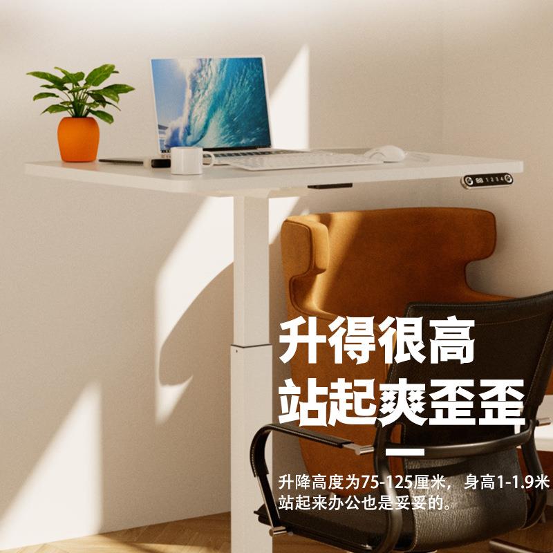 人电动升单降RBQ桌站立办电脑桌智能电动升可降公桌学习桌书桌