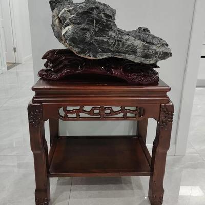 超承艺重盆景架木奇石架WHP底座实鱼客缸架榆木厅工品架茶几置物