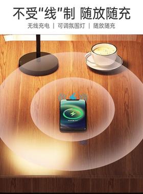 床头柜物落地灯小边柜客厅无充线架VGP电卧室网红简约现代沙发置