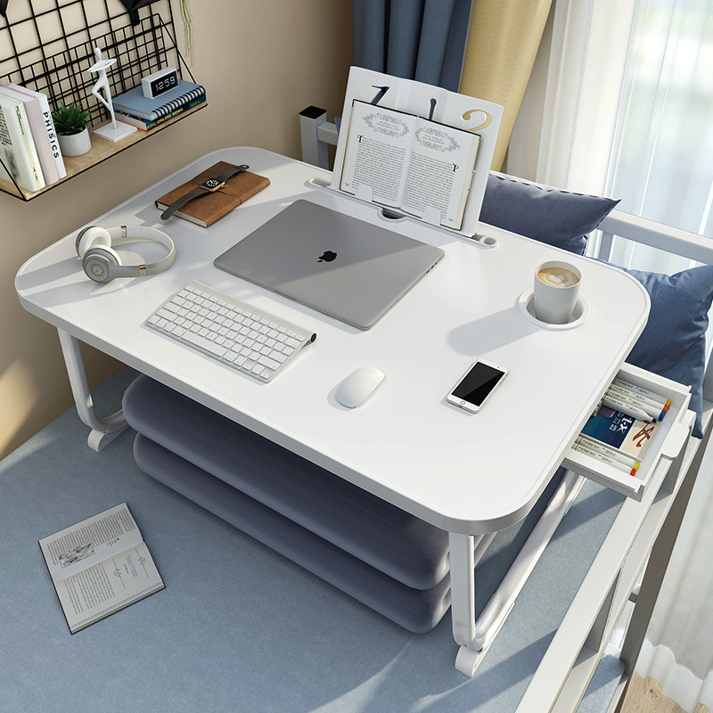 床上小桌子飘窗可折叠床上桌学生宿舍寝室加高书桌电脑办公桌懒人