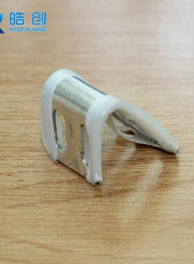 皓创厂直供1.0mm孔加长半526套胶四弹簧夹卡扣家连家接具沙发五金